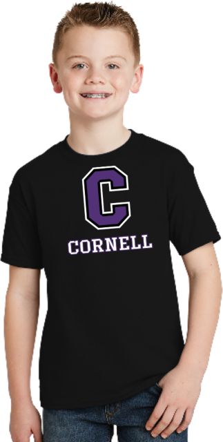 Cornell College Youth T Shirt Corell C Verticle - ONLINE ONLY