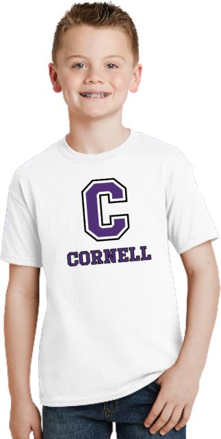Cornell College Youth T Shirt Corell C Verticle - ONLINE ONLY