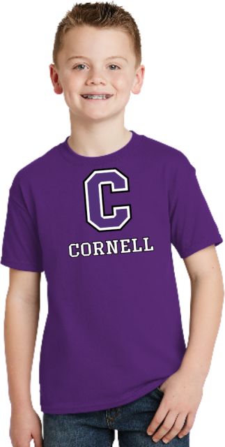 Cornell College Youth T Shirt Corell C Verticle - ONLINE ONLY