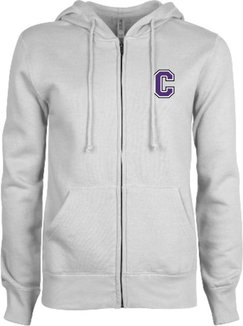 Cornell College ENZA Womens Fleece Full Zip Hoodie Cornell C - ONLINE ONLY