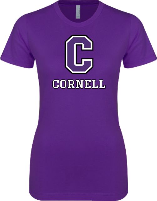 Cornell College Next Level Womens Boyfriend Tee Corell C Verticle - ONLINE ONLY