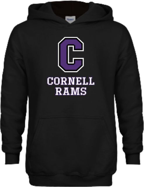 Cornell College Youth Fleece Hoodie Cornell Rams Stacked - ONLINE ONLY