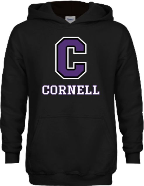 Cornell College Youth Fleece Hoodie Corell C Verticle - ONLINE ONLY