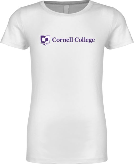 Cornell College Next Level Girls Fashion Fit T Shirt Cornell College Logo - ONLINE ONLY