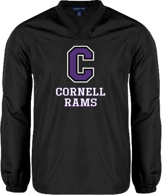 Cornell College V Neck Raglan Windshirt Cornell Rams Stacked - ONLINE ONLY