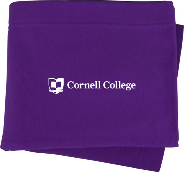 Cornell College Sweatshirt Blanket Cornell College Logo - ONLINE ONLY