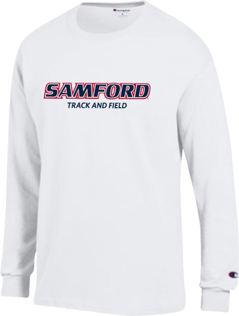 Samford Champion Long Sleeve T Shirt Samford Track and Field - ONLINE ONLY