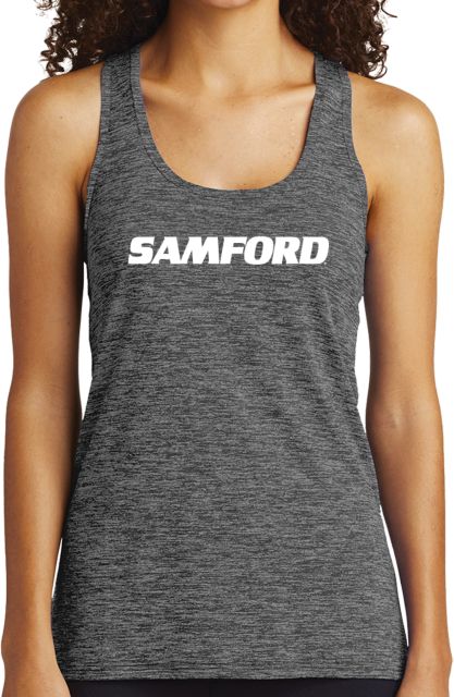 Samford Ladies Black/Neon Heather Performance Tank Samford - ONLINE ONLY