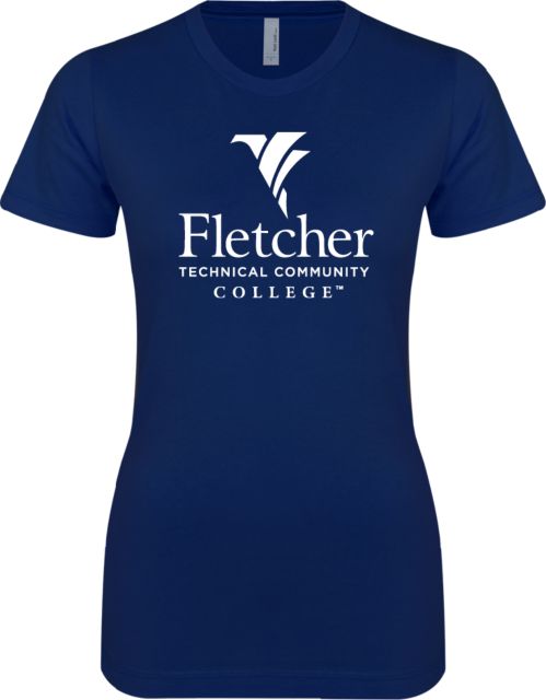 Fletcher Tech Next Level Ladies SoftStyle Junior Fitted Tee Stacked Logo - ONLINE ONLY