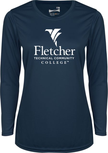 Fletcher Tech Ladies Syntrel Performance Longsleeve Shirt Stacked Logo - ONLINE ONLY