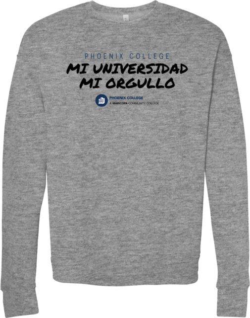 Phoenix Bella + Canvas Fleece Crew Mi Universidad Mi Orgullo - ONLINE ONLY