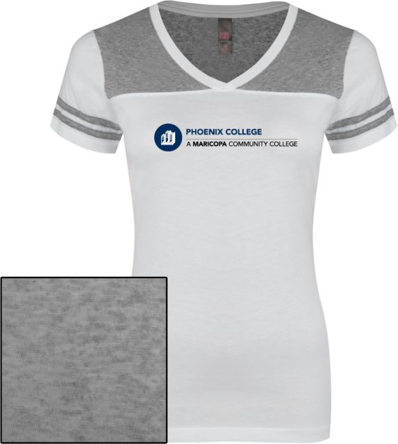 Phoenix Ladies Juniors Varsity V Neck Tee Primary Mark - ONLINE ONLY