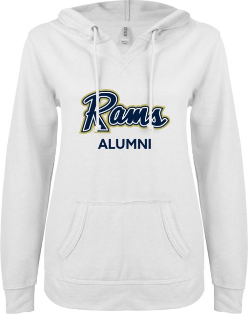 Shepherd ENZA Ladies V Notch Raw Edge Fleece Hoodie Alumni - ONLINE ONLY