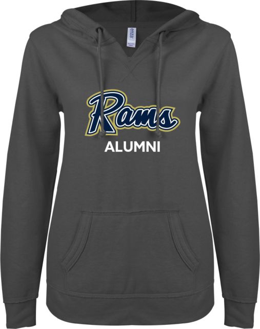 Shepherd ENZA Ladies V Notch Raw Edge Fleece Hoodie Alumni - ONLINE ONLY