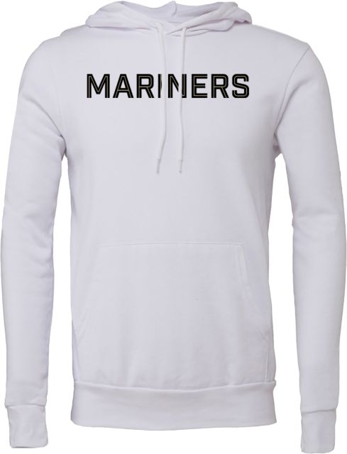 College of Marin Bella + Canvas Fleece Hood College of Marin - Mariners Wordmark - ONLINE ONLY