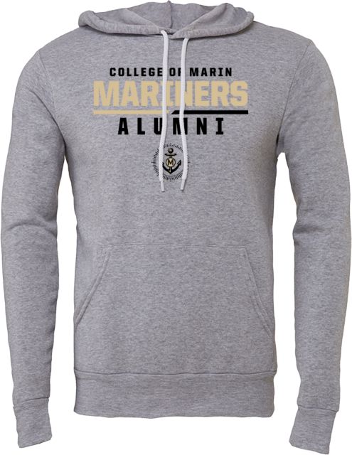 College of Marin Bella + Canvas Fleece Hood College of Marin Mariners Alumni Split Bar - ONLINE ONLY