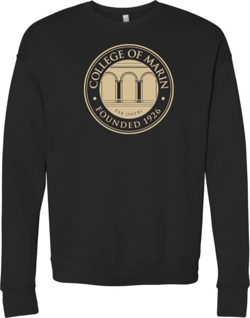 College of Marin Bella + Canvas Fleece Crew College of Marin Seal - ONLINE ONLY