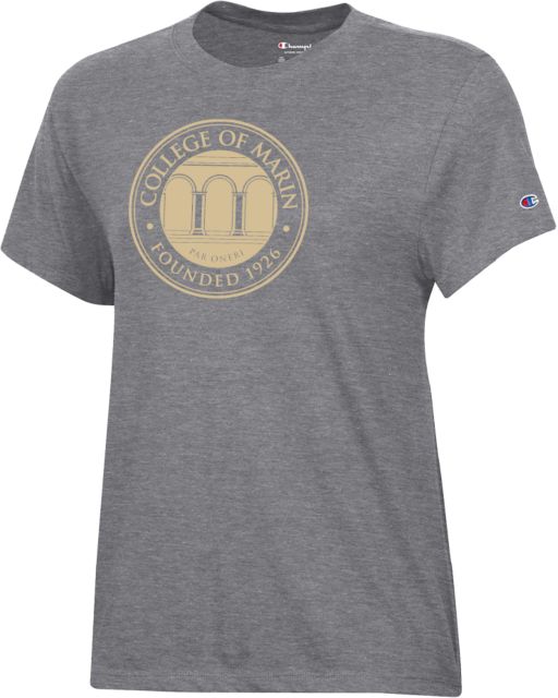 College of Marin Champion Womens Core Short Sleeve Tee College of Marin Seal - ONLINE ONLY