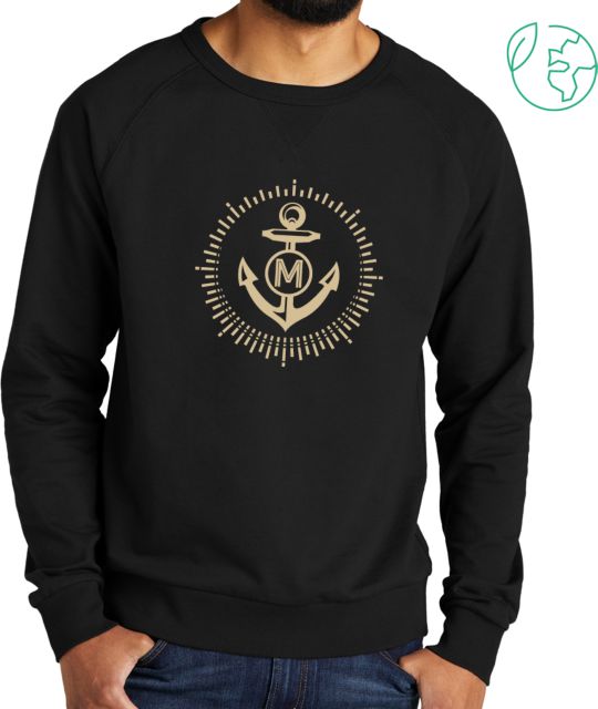 College of Marin Allmade Organic French Terry Crewneck Sweatshirt College of Marin Athletics Mark - ONLINE ONLY