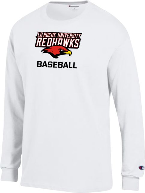 La Roche Champion Long Sleeve T Shirt La Roche Redhawks Baseball - ONLINE ONLY