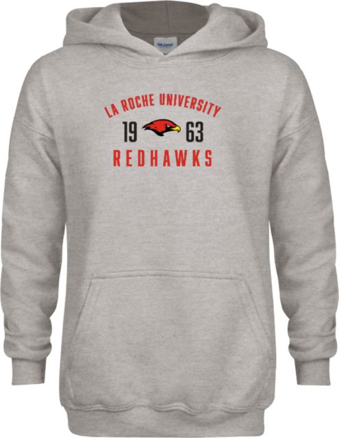 La Roche Youth Fleece Hood La Roche Redhawks Est 1963 - ONLINE ONLY
