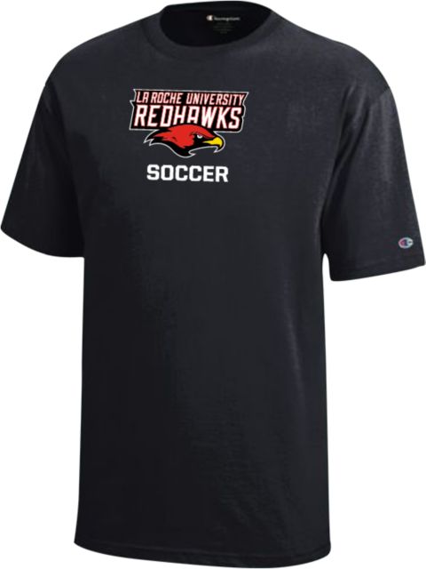 La Roche Champion Youth Short Sleeve Tee La Roche Redhawks Soccer - ONLINE ONLY