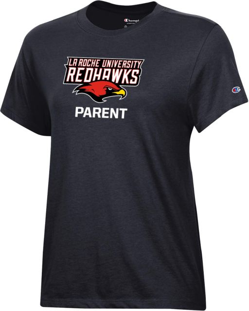 La Roche Champion Womens Core Short Sleeve Tee La Roche Redhawks Parent - ONLINE ONLY