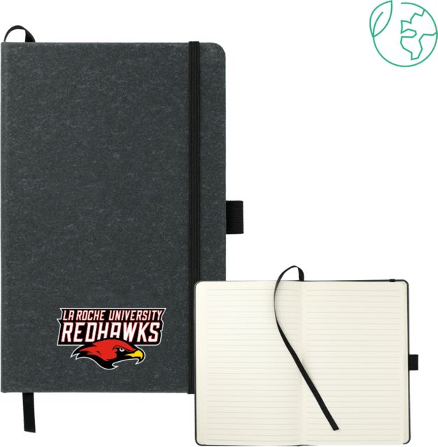 La Roche 5.5 x 8.5 FSC Mix Recycled Leather Bound Journal La Roche University Redhawks - ONLINE ONLY