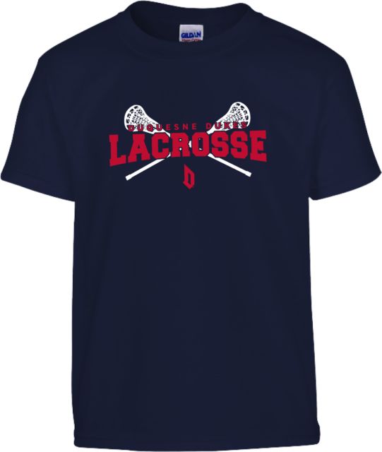 Duquesne Youth T Shirt Duquesne Lacrosse Crossed Sticks - ONLINE ONLY