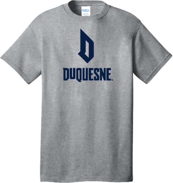 Duquesne Extended Athletic Heather T Shirt Duquesne - Primary Athletic Logo - PLUS - ONLINE ONLY