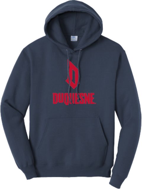 Duquesne Tall Fleece Hoodie Duquesne - Primary Athletic Logo - PLUS - ONLINE ONLY