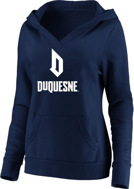 Duquesne Womens Plus Hoodie Duquesne Primary Athletic Logo PLUS  ONLINE ONLY