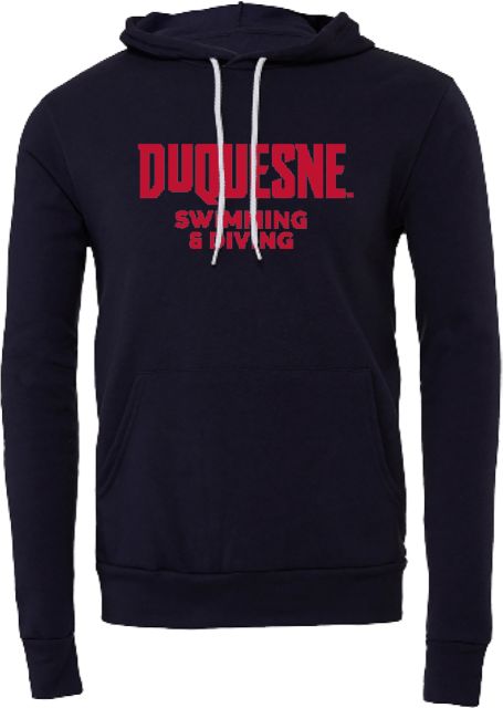 Duquesne Bella + Canvas Fleece Hood Duquesne - Swimming and Diving - ONLINE ONLY