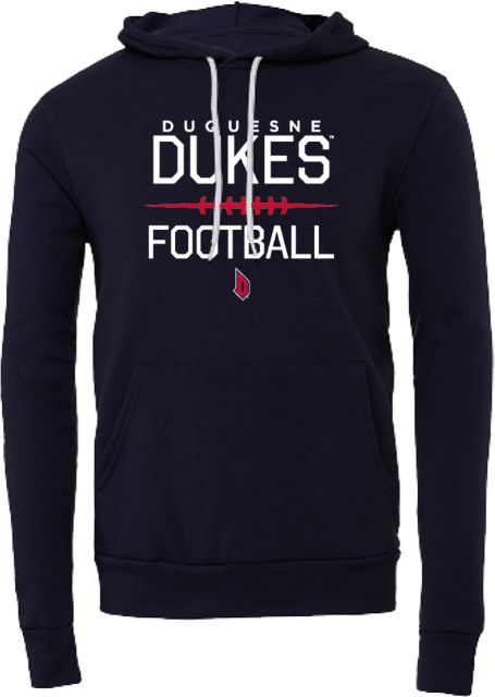 Duquesne Bella + Canvas Fleece Hood Dukes Football - ONLINE ONLY