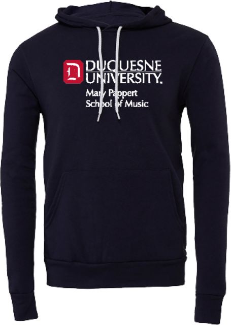 Duquesne Bella + Canvas Fleece Hood Duquesne - Mary Pappert School of Music - ONLINE ONLY