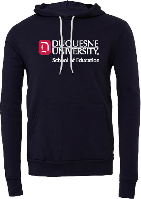 Duquesne Bella + Canvas Fleece Hood Duquesne - School of Education - ONLINE ONLY