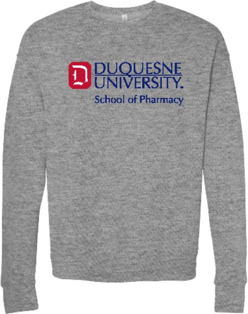 Duquesne Bella + Canvas Fleece Crew Duquesne - School of Pharmacy - ONLINE ONLY