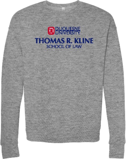 Duquesne Bella + Canvas Fleece Crew Duquesne - Thomas R. Kline School of Law - ONLINE ONLY