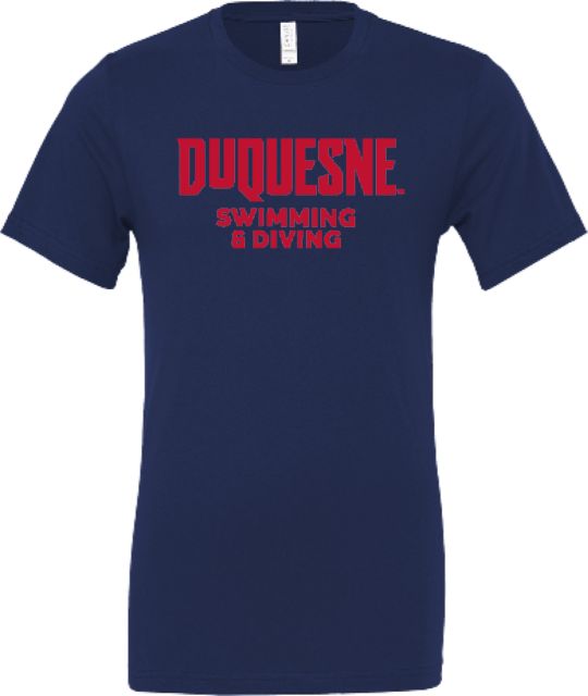 Duquesne Bella + Canvas Jersey Cotton T Shirt Duquesne - Swimming and Diving - ONLINE ONLY