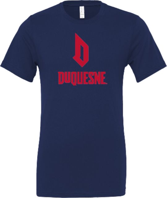 Duquesne Bella + Canvas Jersey Cotton T Shirt Duquesne - Primary Athletic Logo - ONLINE ONLY