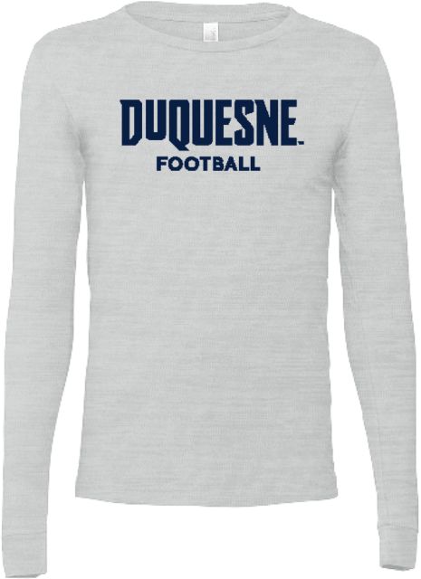 Duquesne Bella + Canvas Ash Jersey Cotton Long Sleeve T Shirt Duquesne - Football - ONLINE ONLY