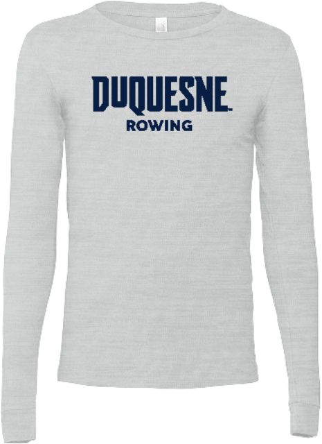 Duquesne Bella + Canvas Ash Jersey Cotton Long Sleeve T Shirt Duquesne - Rowing - ONLINE ONLY