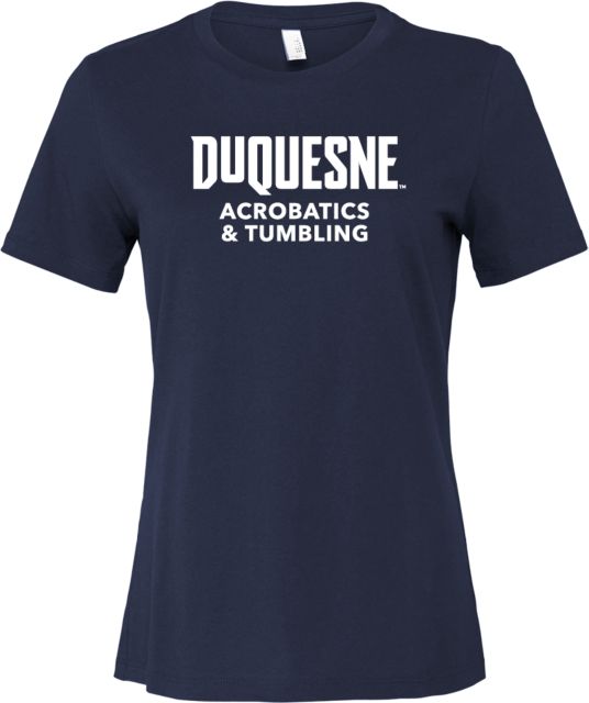 Duquesne Bella + Canvas Womens Relaxed Cotton T Shirt Duquesne - Acrobatics and Tumbling - ONLINE ONLY