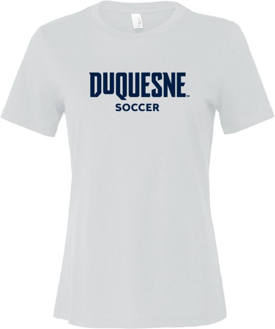 Duquesne Bella + Canvas Womens Relaxed Cotton T Shirt Duquesne - Soccer - ONLINE ONLY