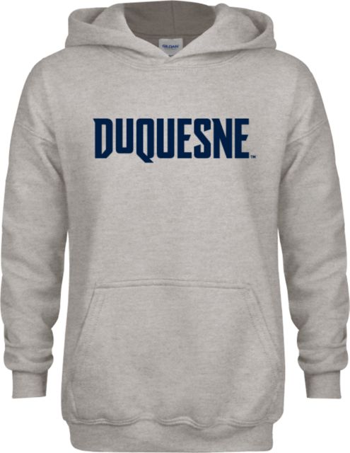 Duquesne Youth Fleece Hood Duquesne - Primary Athletic Wordmark - ONLINE ONLY