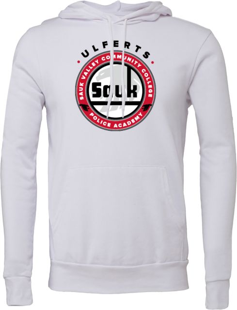 Sauk Valley Bella + Canvas Fleece Hood Sauk Valley CC Police Academy Seal - ONLINE ONLY