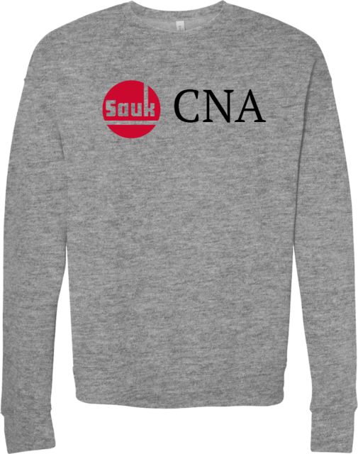 Sauk Valley Bella + Canvas Fleece Crew Sauk CNA Flat - ONLINE ONLY