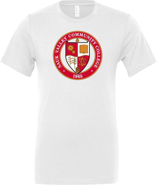 Sauk Valley Bella + Canvas Jersey Cotton T Shirt Sauk Valley CC Seal - ONLINE ONLY