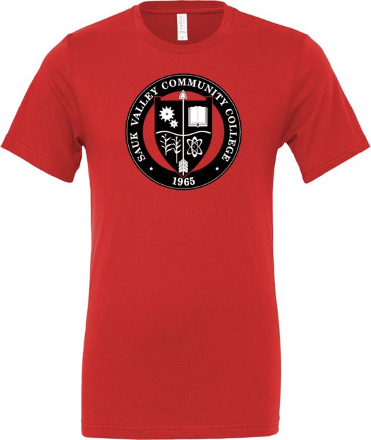 Sauk Valley Bella + Canvas Jersey Cotton T Shirt Sauk Valley CC Seal - ONLINE ONLY