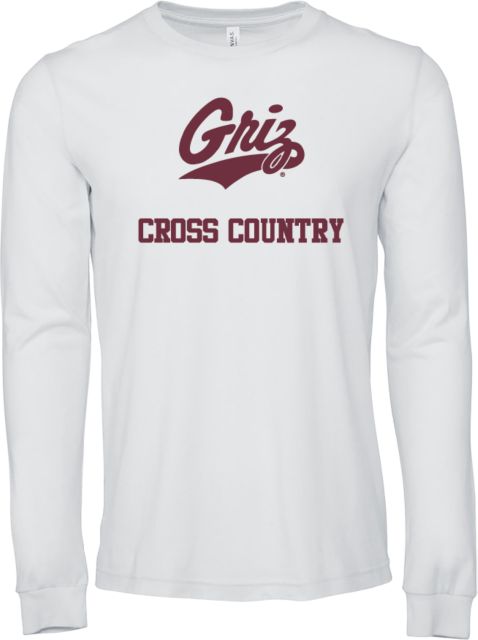 Montana Bella + Canvas Jersey Cotton Long Sleeve T Shirt UM Cross Country - ONLINE ONLY
